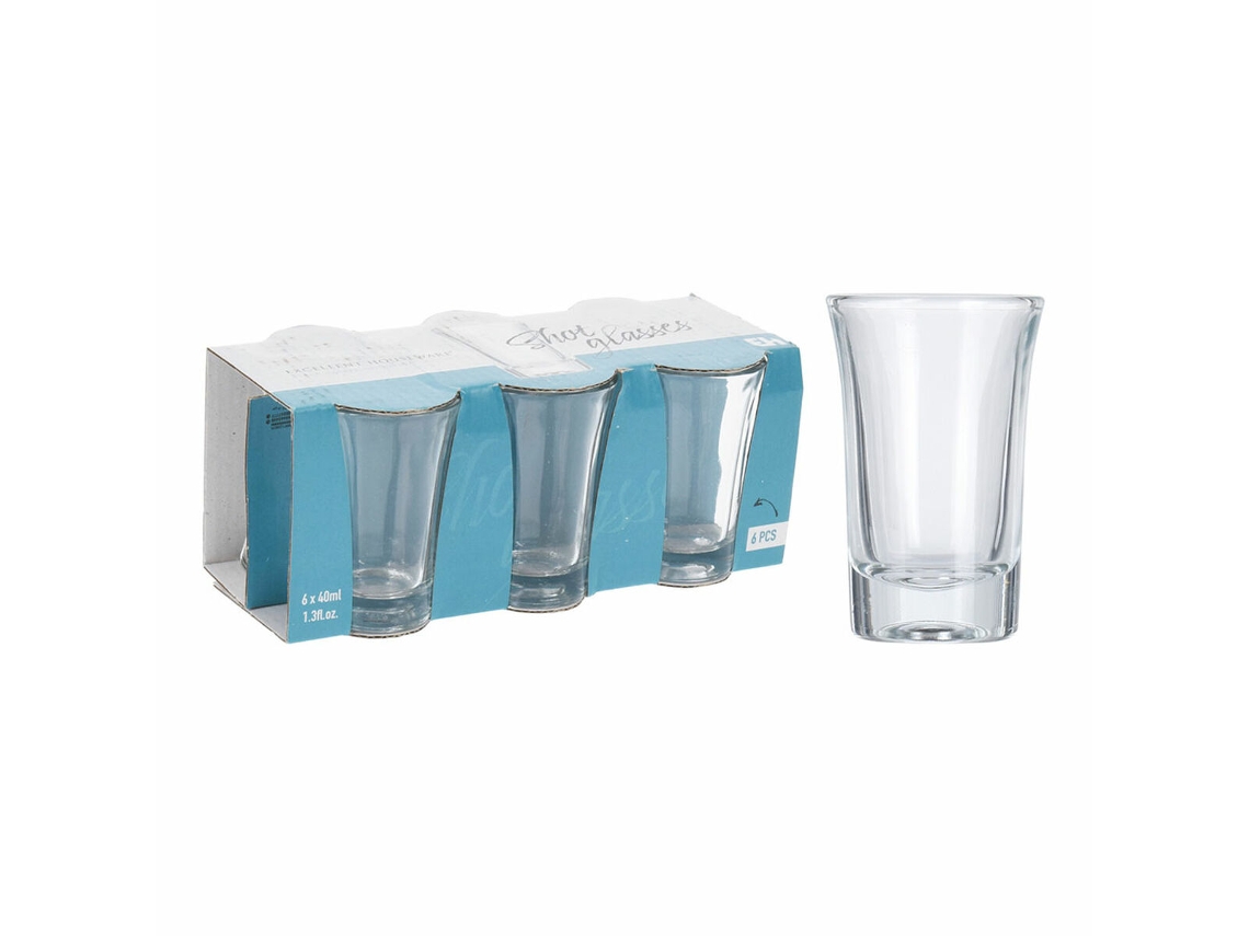 Set de Vasos de Chupito EXCELLENT HOUSEWARE Cristal 40 ml (6 Unidades)