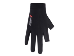 Guantes De Ciclismo Unisex Negros, Sin Dedos, Cool Silk, Protección Solar, Transpirables.