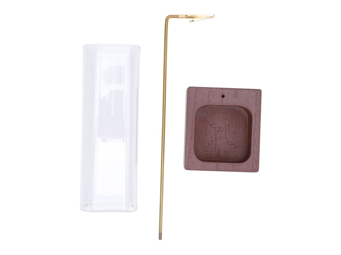 Porta incienso de madera maciza para decoración del hogar estilo yoga B