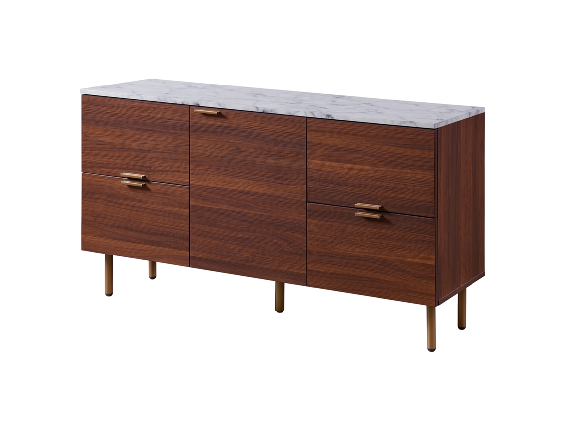 Armarios de Baño TEAMSON HOME (Metal - Marrón - 71,1 cm)