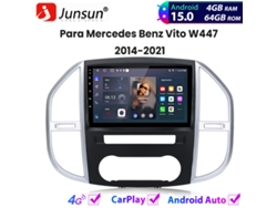 Autorradio Junsun Android 15 Carplay Para Mercedes Benz Vito W447 2014-2021 Gps Navi Bt Wifi 4+64gb 8-core V1pro