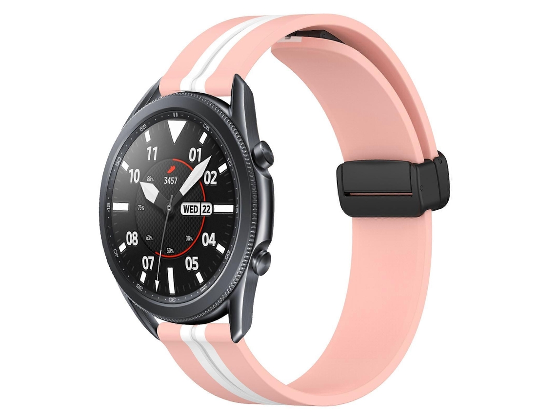 Pulsera plegable de silicona con cierre magnético para Samsung Galaxy Watch3 (45 mm y 22 mm).