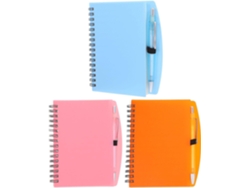 Juego de 3 cuadernos de espiral para tomar notas, tamaño de bolsillo pequeño con tres bolígrafos.