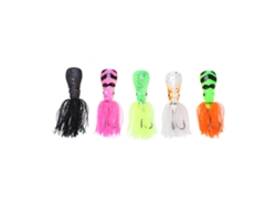 2026rebe-6pcs Señuelo Falso Rana Duro 7cm 16.5g Bait Con Doble Gancho Para Pesca De Agua Dulce Y Salada
