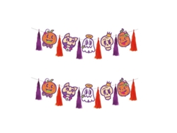 Guirnalda de Calabaza y Fantasma de Anime de 2 m