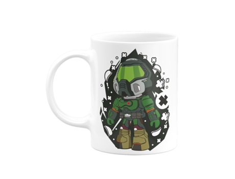Taza 325ml - Doomguy (Doom Slayer)