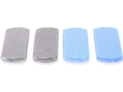 Conjunto De 4 Pedras Esfoliantes Para Os Pés, Cinza-branco E Azul-branco, 2 Tamanhos