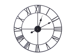 2026 Store-reloj De Pared De Metal Antiguo Industrial Clásico Con Números Romanos Decoración Hogar Café 40cm