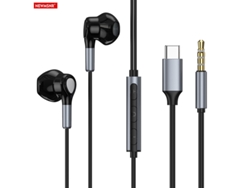 Auriculares intraaurales con cable, tipo CE, interfaz digital de 3,5 mm, sonido de alta fidelidad, micrófono HD, manos libres para Samsung Vayotoy.
