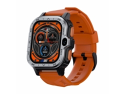 Reloj inteligente Android Apple 4 Max 4G Orange Lokmat de 464 GB con pantalla HD de 2,02 pulgadas, GPS, Wi-Fi, frecuencia cardíaca, monitoreo de SpO2 y más.