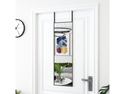 Espejo para Puerta 30 x 100 cm Cristal y Aluminio Negro