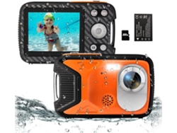 Cámara Infantil Sumergible De 5 M, 1080p Hd Con Tarjeta Sd De 32 Gb (naranja)