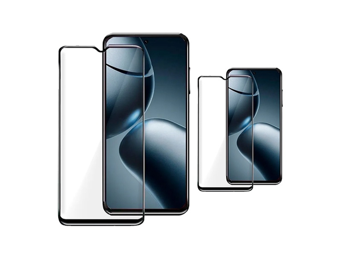 Kit 2 Cristal Templado Cobertura Total Premium Phonecare Para Xiaomi Poco C85 - Transparente/negro