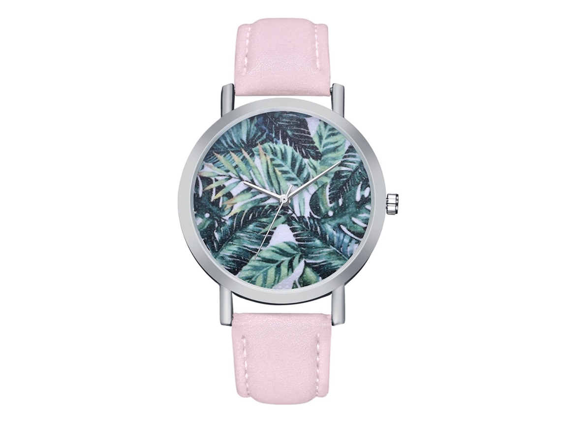 Reloj Minimalista Unisex Con Dial Redondo De Cuarzo Para Mujer Y Hombre (rosa)