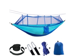 Hamaca De Descanso Chrui Con Mosquitera, 260 X 140 Cm (azul Cielo)