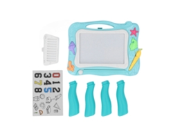 Ats-tablero Magnético Plegable Con Piernas Desmontables, Tableta De Dibujo Borrable Para Regalos Diy Juguetes Azul