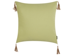 Cojín decorativo con borlas BELIANI Chmistar de Poliéster Verde 45x45x12