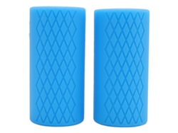 Rebe-1 Par Grips Para Mancuernas Y Barras Antideslizantes Textura De Silicona Accesorio De Entrenamiento Fitness Azul