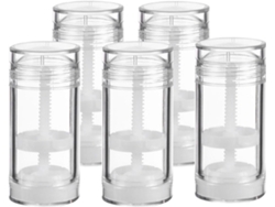 Ciieeo Botellas Vacías De Desodorante 5 Piezas Tapa Rotativa Pp A Prueba De Fugas Adecuado Para Camping Viajes Y