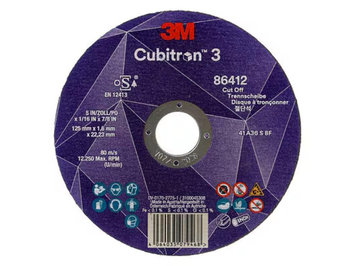 Disco Corte Inoxidable 3m Cubitron 3 125x1x22