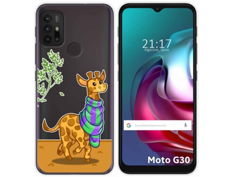 Carcasa Motorola Moto G10 / G30 TUMUNDOSMARTPHONE Dibujos Transparente Multicolor