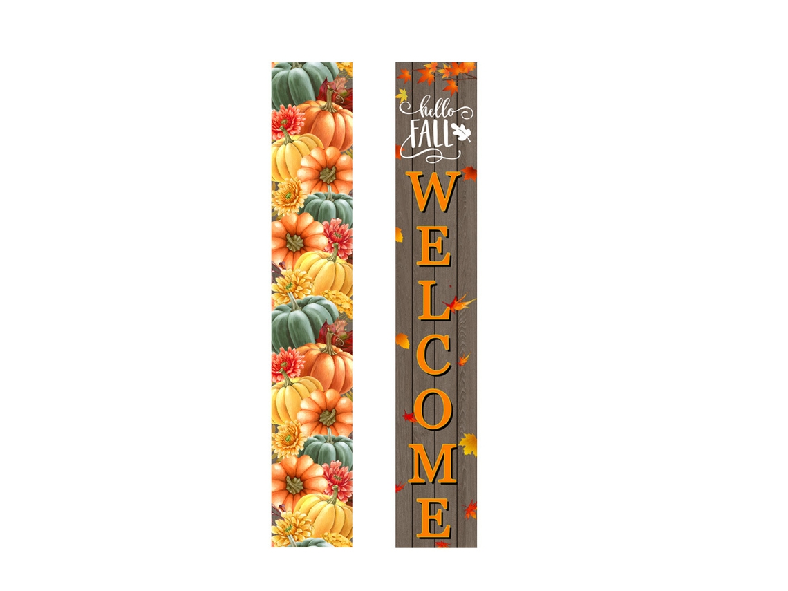 Pancartas decorativas de otoño para decoración de puertas, bienvenida y patio NEVEANCE