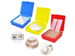 100 unidades de cinta adhesiva transparente de doble cara, 3 cajas, autoadhesiva, resistente, lavable, removible, GOKOCO