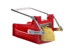 Cortador de patatas ondulado de acero inoxidable Rosewell para patatas, papas fritas, frutas y verduras con cuchilla de borde ondulado.