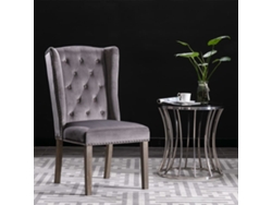 Maison Exclusive - Sillas De Comedor 2 Unidades Terciopelo Gris