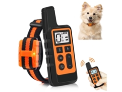 Collar Control Ladridos Mascotas Recargable Dispositivo Inteligente Naranja