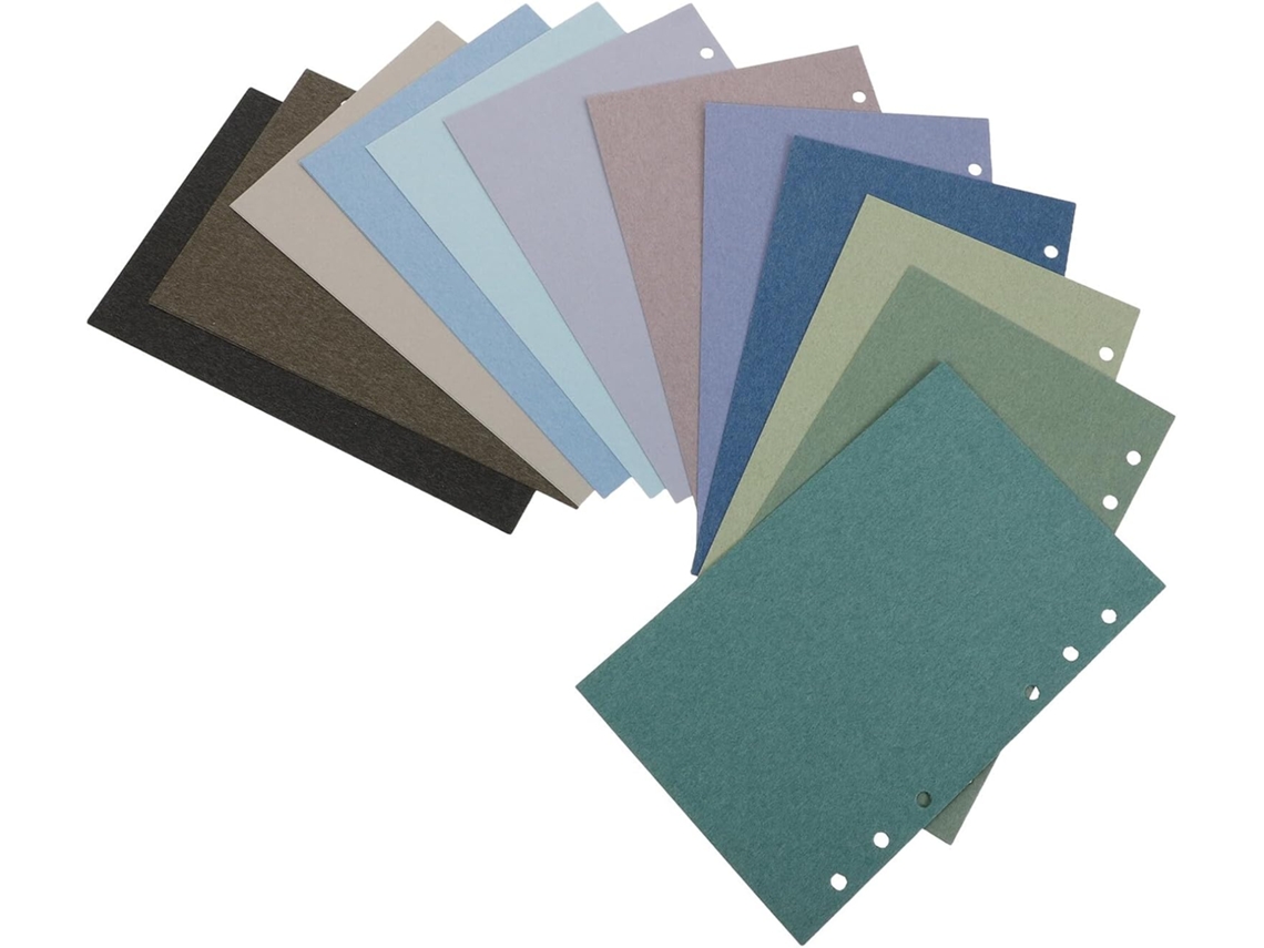 Hojas Para Carpeta A6, 120 G, Tamaño 108 X 171 Mm, Perforadas