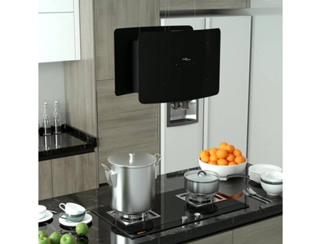vidaXL Campana extractora colgante táctil LCD vidrio templado