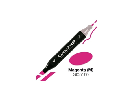 Marcador GRAPH'IT de doble punta - Magenta