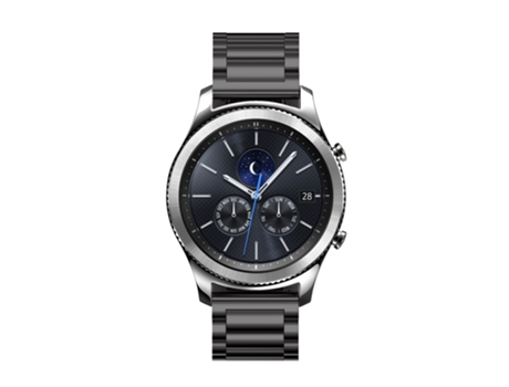 Correa de reloj de acero inoxidable de 22 mm para Samsung Galaxy Wath 3 45 mm Huawei GT4 45 mm Negro