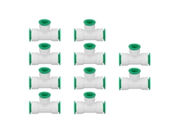 10 Conectores Reductores En T De Conexión Rápida De Ppr Para Tuberías De Agua De 32x25 Mm Para Sistemas De Distribución.