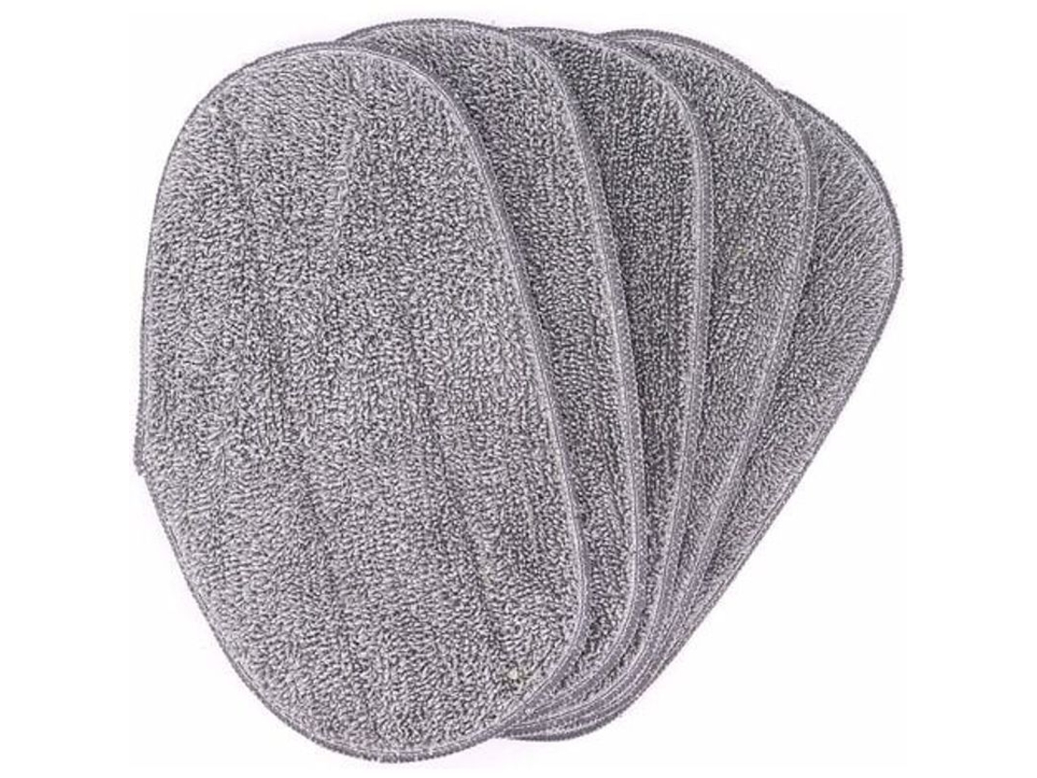 5 Almohadillas De Microfibra De Repuesto Para Cepillos De Vapor, 32x17,5 Cm, Lavables Y Reutilizables.