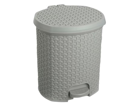 Cubo Basura KEEEPER 11,5L con Tapa, Gris Nórdico