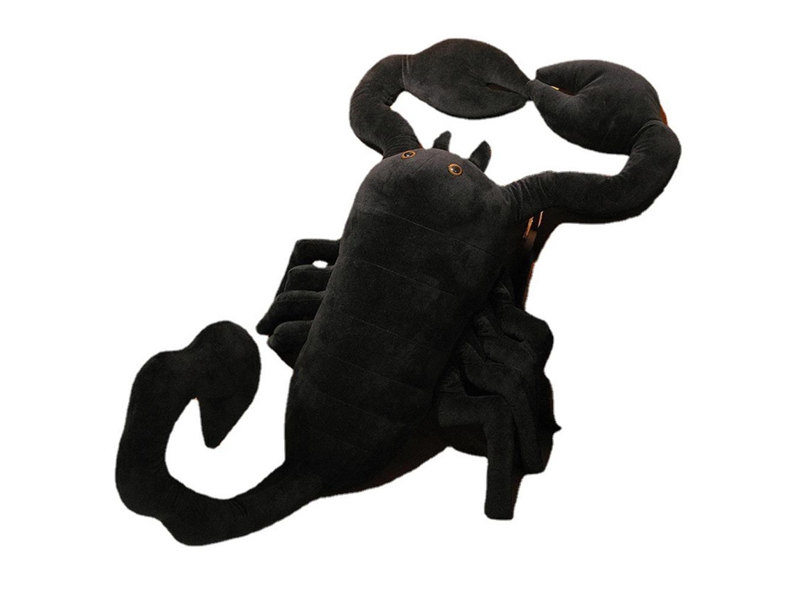 Peluche Suave De Escorpión Negro Sintético, Regalo De Navidad/cumpleaños, 45/100/120 Cm