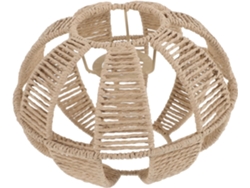 Lámpara De Araña De Cuerda De Papel Trenzada De Estilo Retro Chic Con Luz Suave Y Fácil Instalación.