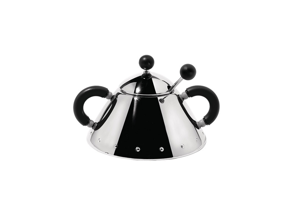 Azucarero con Cuchara Negro - 9097 ALESSI