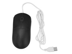 Mouse Óptico Com Fio 1200dpi Usb Plug And Play Design Ergonômico Para Laptop Desktop Pc Preto