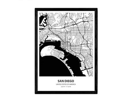 Poster NACNIC Mapa de San Diego USA (A3)