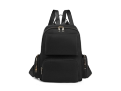 Mochila escolar de gran capacidad para adolescentes y estudiantes universitarios, ideal para portátiles, uso diario y viajes. Negra.