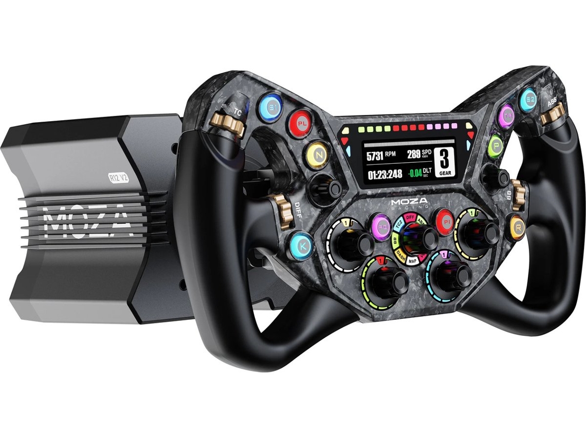 Moza R12 V2 + Ks Pro – Paquete De Simulación De Carreras Con Transmisión Directa De 12 Nm Para Pc