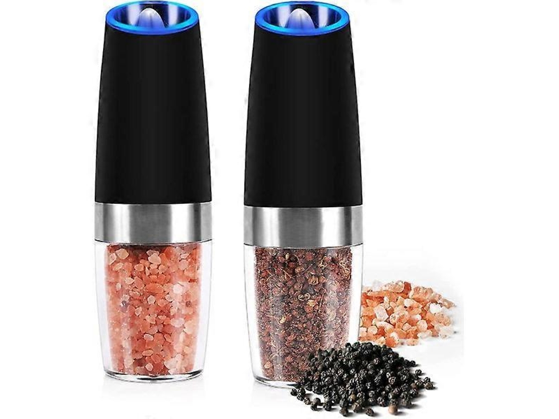 Molinillo de pimienta por gravedad, molinillo eléctrico de sal y pimienta, molinillo de especias, 1 unidad Cdq Rosewell