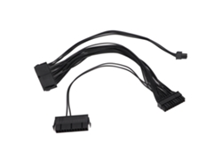 Adaptador de alimentação dupla Baoj-2026 de 24 pinos, resistente ao desgaste, com manuseio simples e tamanho compacto para PC.