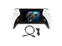 Console De Jogos Retro Portátil Com Tela Ips 4.3 Polegadas 800x480, 11 Emuladores, Bateria 2500mah Branco