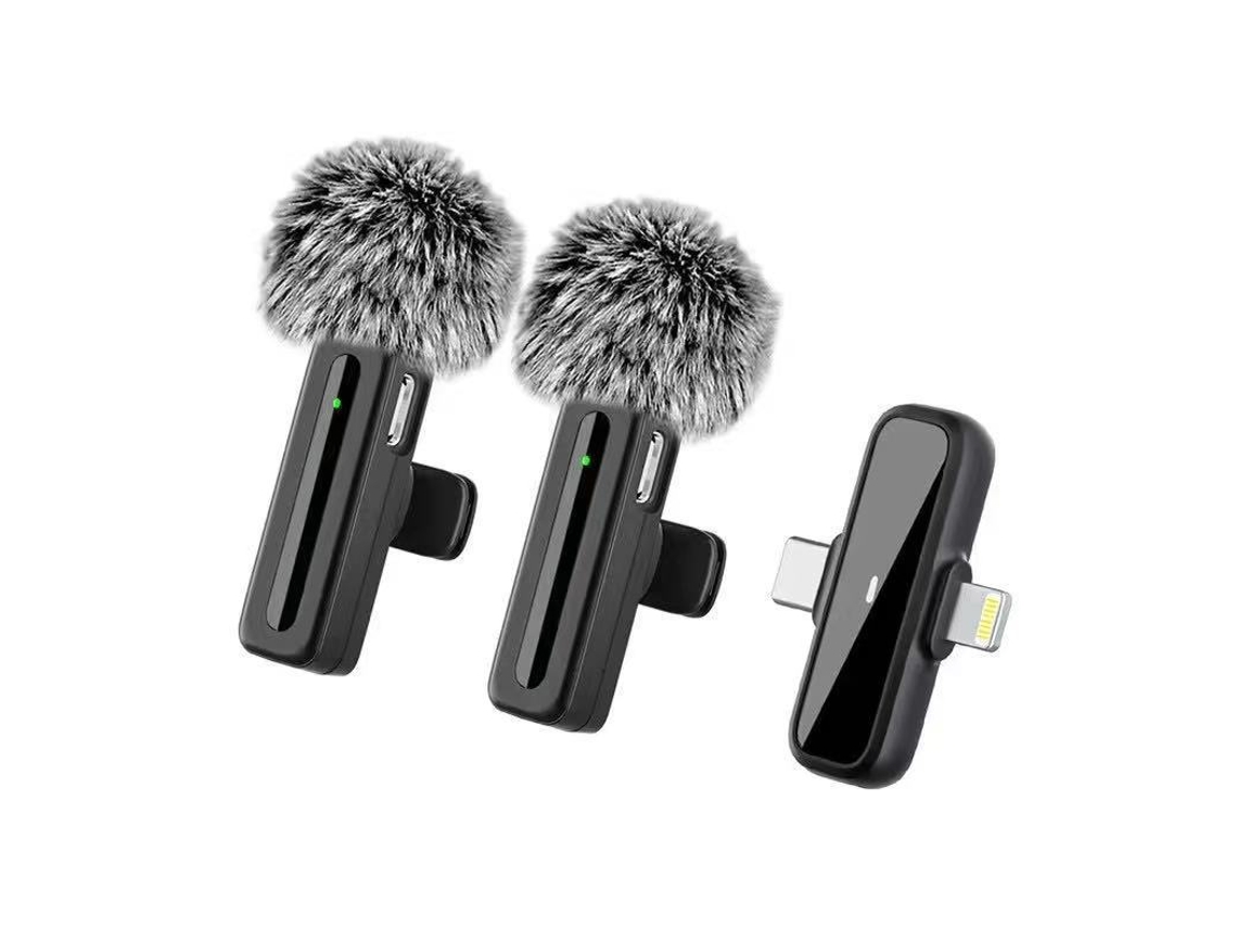 Micrófonos Lavalier Inalámbricos SE80, para iPhone y Android Hexinyigjly (2 Unidades)