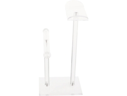 Soporte Expositor Acrílico 2 Niveles Diademas Ideal Organizar Accesorios Cabello Estable Hogar Tienda