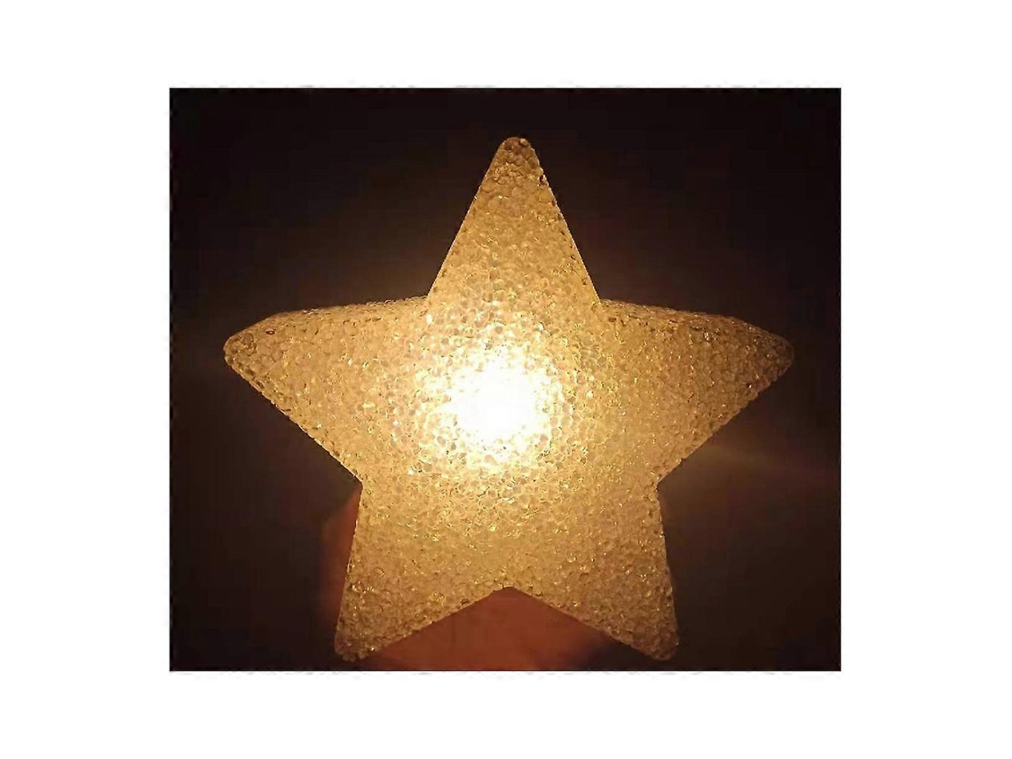 Mini luz nocturna de PVC con luz cálida, una bonita luz nocturna en forma de estrella para el dormitorio. Rosewell